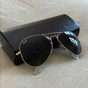 Ray-Ban Classic Gold Frame Sunglasses